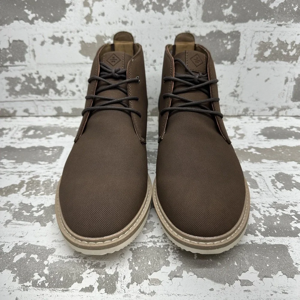 Hawker Rye Chukka Boots Mens Size 11.5 Brown Lace‎ Up Casual Rubber Sole